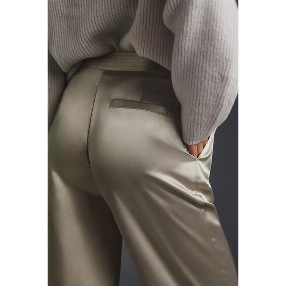 New Anthropologie Maeve Parachute Pants $148 SIZE 10 TALL Champagne Grey - Picture 4 of 7